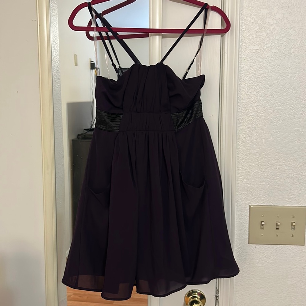 Purple Vitta Luna spaghetti strap dress with pockets